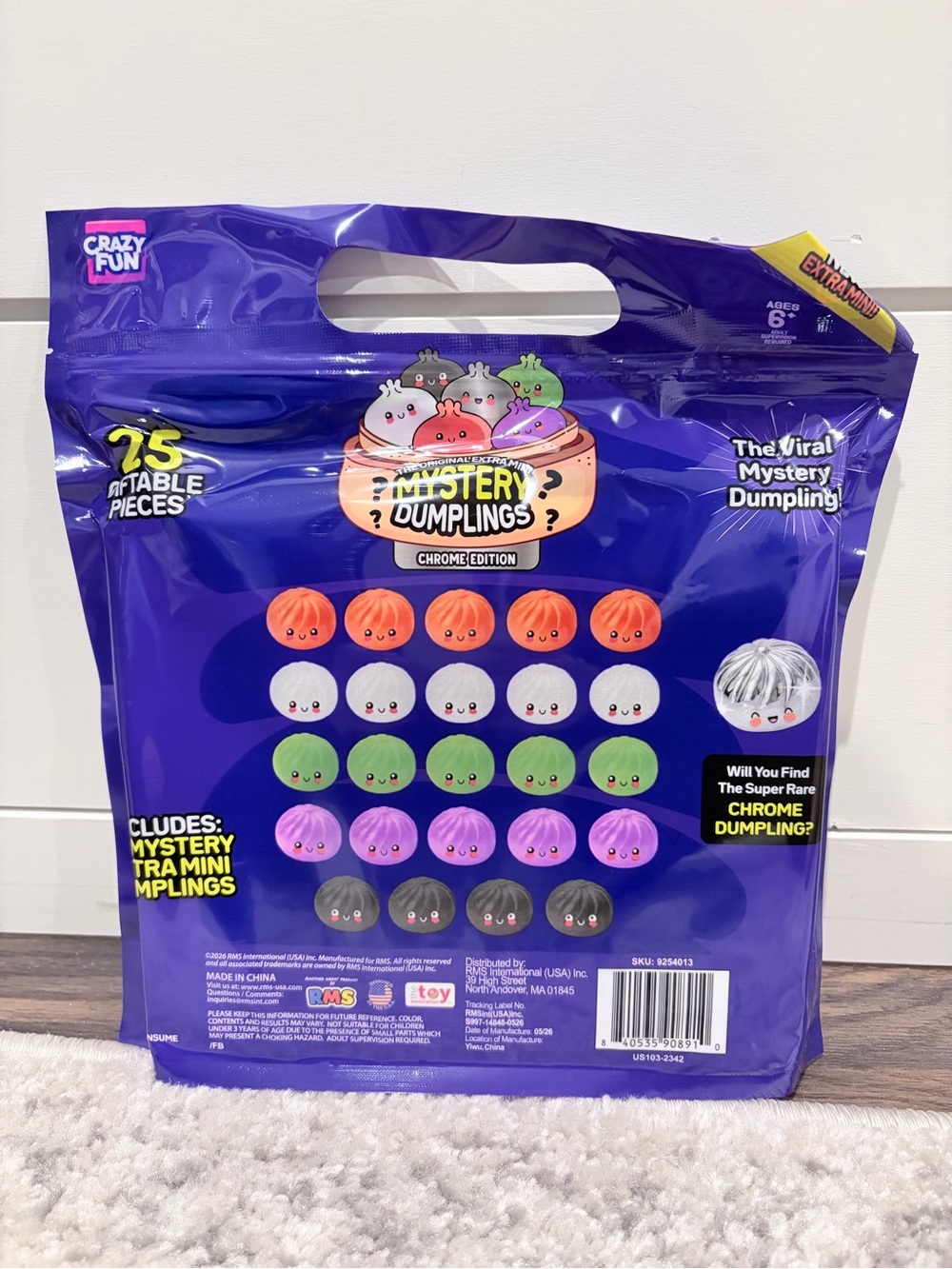 SHIPS TODAY RMS Mystery Ultra Mini Dumplings Squishy Chrome Edition 25pc Fidget - Picture 2 of 3